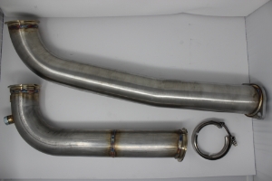 Mazworx 3" Downpipe Assembly, Mazworx SR20 RWD Exhaust Manifold G25-G35 