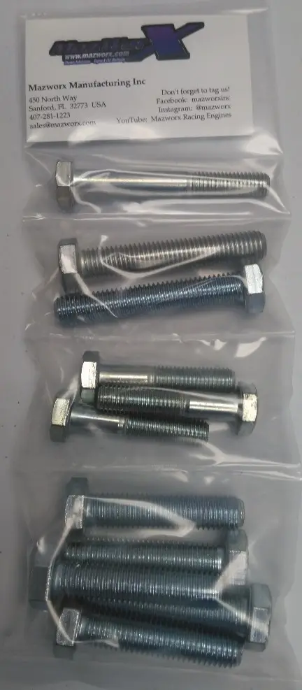 SRVQ Bell Housing to Block Bolt Kit