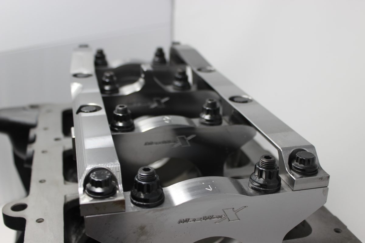 Mazworx VG30DETT Billet Main Caps with Girdle